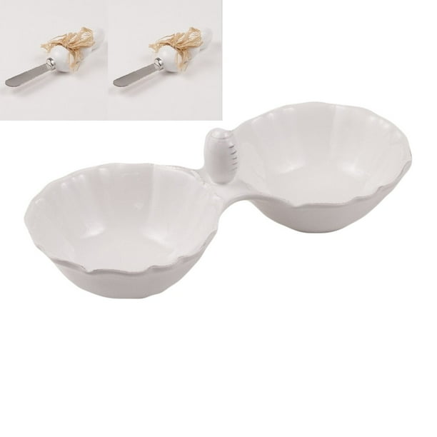 Clay Art Ceramic Football Shape Snack Candy Serving Dish Clay Art Ceramic Football Shape Snack Candy Serving Dish